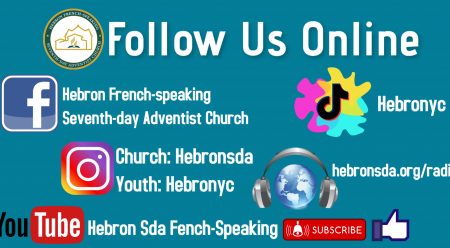 Suivez nous sur les différents réseaux sociaux et la radio Hebron Sda 